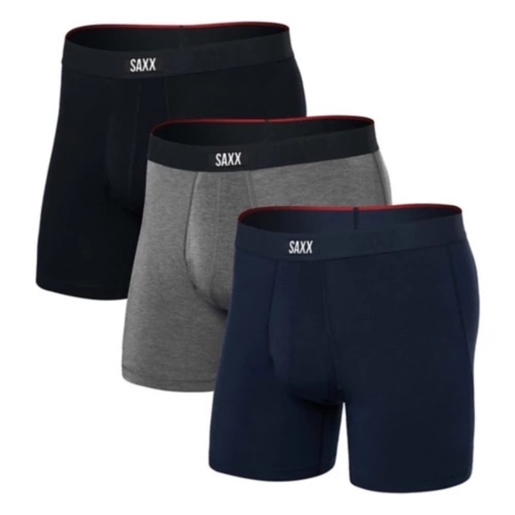 3 pr Men's SAXX Boxer Briefs Sz S - Picture 1 of 11